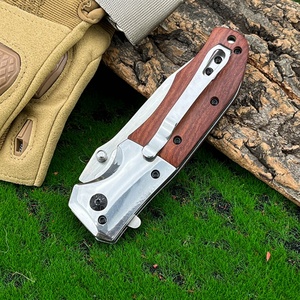 Couteau pliant DA51, couteau de poche industriel EDC, outil de camping en plein air, manche en bois, couteau à légumes/fruits, fabrication OEM, lame 5Cr13Mov - Product Image 3