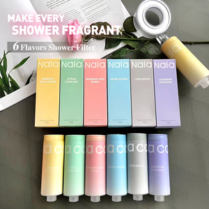 Filtro doccia con vitamina C e fragranza, universale, con carbone attivo, per aumento pressione, montaggio a parete, per uso domestico - Product Image 1