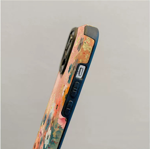 Custodia per cellulare in pelle artificiale TPU con stampa floreale piccola e motivo graffiti per iPhone X, XR, 11, 12, 13, 14, 15, 16, 17, 18 Pro Max - Product Image 5