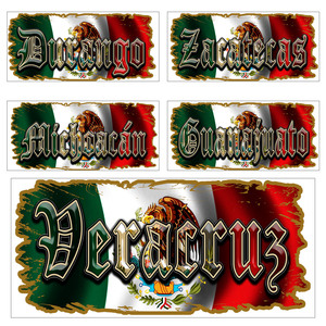 Autocollant de transfert UV DTF pour gobelet de 16 oz, style mexicain, personnalisé, en gros, dessin animé, imperméable, en vrac - Product Image 1