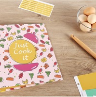 Classeur de luxe à anneaux de taille A4 à 3 avec logo personnalisé Classeur en plastique PP et clip porte-cartes postales pour une gestion efficace des recettes