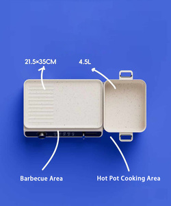 <span class=keywords><strong>Grill</strong></span> électrique Mitcmolard détachable 2200W avec plaques antiadhésives, revêtement PTFE, appareil de cuisine tendance 2026 pour la maison - Product Image 6
