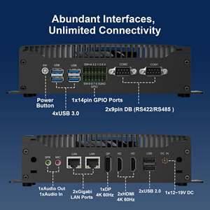 มินิพีซีอุตสาหกรรม แฟน อินดัสเทรียล ใช้ Intel Core i5-1235U รองรับ DDR4 สูงสุด 64GB SSD/HDD RAM  รองรับ <span class=keywords><strong>Wake</strong></span> <span class=keywords><strong>On</strong></span> <span class=keywords><strong>LAN</strong></span>  มีพอร์ต COM หลายช่อง  <span class=keywords><strong>LAN</strong></span> USB HDMI DP  พีซีแบบฝังตัว - Product Image 3