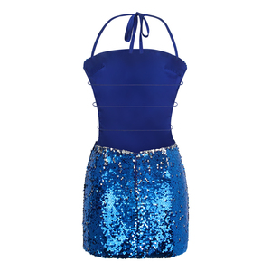 Robe de <span class=keywords><strong>soirée</strong></span> élégante en satin pour <span class=keywords><strong>femme</strong></span>, dos nu, coupe ajustée, froncée, pour fêtes, bals et occasions formelles - Product Image 2