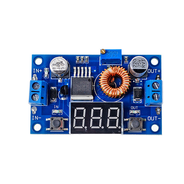 XL4015 5A High Power 75W DC-DC Adjustable Step-down Module LED Voltmeter Power Supply Module