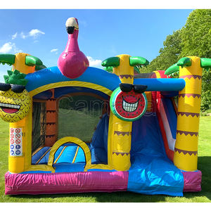 Château Gonflable Commercial Combo Licorne avec Toboggan, Trampoline Extérieur Écologique 800kg - Product Image 5