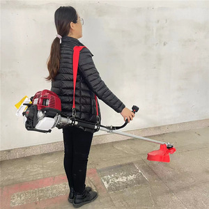 Pour <span class=keywords><strong>la</strong></span> <span class=keywords><strong>ferme</strong></span> et le jardin, tondeuse à gazon à essence, débroussailleuse à dos haute puissance, multifonctionnelle, rouge/noir, légère - Product Image 4