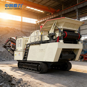 Estação de Britagem Móvel Portátil com Esteira, Unidade de Britagem Móvel para Mineração de Pedreira, Alta Capacidade e Baixa Emissão de Poeira - Product Image 1