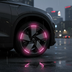 Tira Reflectante <span class=keywords><strong>de</strong></span> Alta Visibilidad para Ruedas <span class=keywords><strong>de</strong></span> Coche, Adhesivos <span class=keywords><strong>de</strong></span> Protección <span class=keywords><strong>de</strong></span> Llantas Universales, Pegatinas Fluorescentes <span class=keywords><strong>de</strong></span> Seguridad Nocturna - Product Image 3