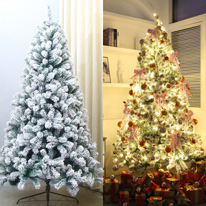 <span class=keywords><strong>Sapin</strong></span> de Noël avec effet neige glacée, <span class=keywords><strong>sapin</strong></span> floqué en PVC, 1,5/1,8 mètres, décoration de Noël avec éclairage, fabriqué en Chine - Product Image 3