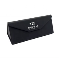 Étui à lunettes en cuir PU rigide fait main 65/93g, étui pliable pour lunettes, boîte d'emballage, logo personnalisé, étui à lunettes