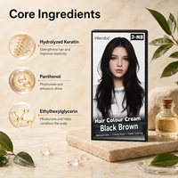 Crema de Coloración Permanente para el Cabello, Sin Amoníaco, Fórmula Natural, Color Gris Natural, Cobertura para Cabello Gris, para Hombres y Mujeres, Todo Tipo de Cabello
