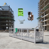 Plateforme suspendue électrique en alliage d'aluminium ZLP500/630/800, élévateur de chantier ZLP630 pour le nettoyage de vitres de bâtiments