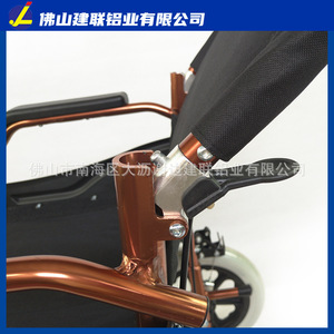 Aluminum Alloy Wheelchair With Flip Up Footrest Foldable <b>Backrest</b> Lightweight Portable Manual For Elderly Mobility - Product Image 3