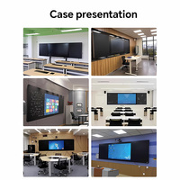 Tableau interactif intelligent BRIGHT PICTURE 75 pouces, tableau blanc magnétique vert, écran tactile IR 20 points, caméra 4K 48MP, Intel