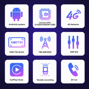 Haute qualité 8 + 128GB Radio auto pour Ford Focus 2 Mk 2 2004 - 2011 autoradio lecteur Android GPS Navigation Carplay 4G Vide - Product Image 3