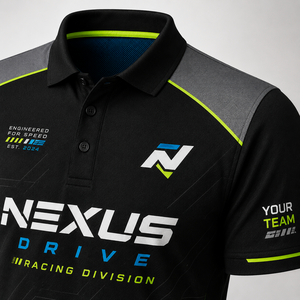Camiseta de Equipo Personalizada ODM, Sublimación Completa, Uniforme de Carreras de Motorsport, Manga Corta, Logotipo del Patrocinador - Product Image 6