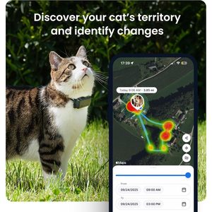 Traceur GPS intelligent pour chat Tractive, batterie 1 an, suivi en temps réel, localisation de l'animal, surveillance de la santé, application iOS - Product Image 4