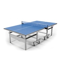 Table de Tennis de Table intérieure mobile, Table de ping-pong Standard pliable avec roulettes