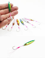 Leurre Artificiel Métallique SmallAnts WS 55, 3.5-20g, Jigs Plume Musky, Vente Chaude, Leurres de Pêche Chatterbait pour Utilisation en Mer