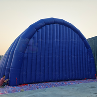 Tente Gonflable Portable Grande Taille en Forme de Tunnel - Abri de Stockage Extérieur Quatre Saisons pour Entrepôt, Déploiement Rapide et Résistant aux UV