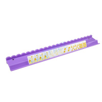 Supports de Mahjong en Acrylique Ondulé Rose Macaron, Taille et Couleur Personnalisées, pour Tuiles de Mahjong Américaines