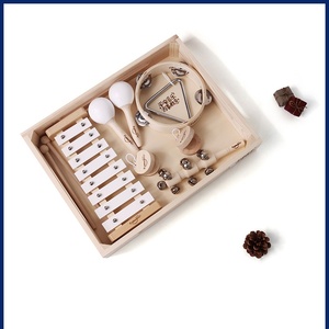 ชุดเครื่องดนตรีออร์ฟแบบเคาะ 6 ชิ้น กล่องของขวัญเครื่องดนตรี ชุดเครื่องดนตรีเคาะจังหวะสำหรับการศึกษาด้านดนตรี - Product Image 2