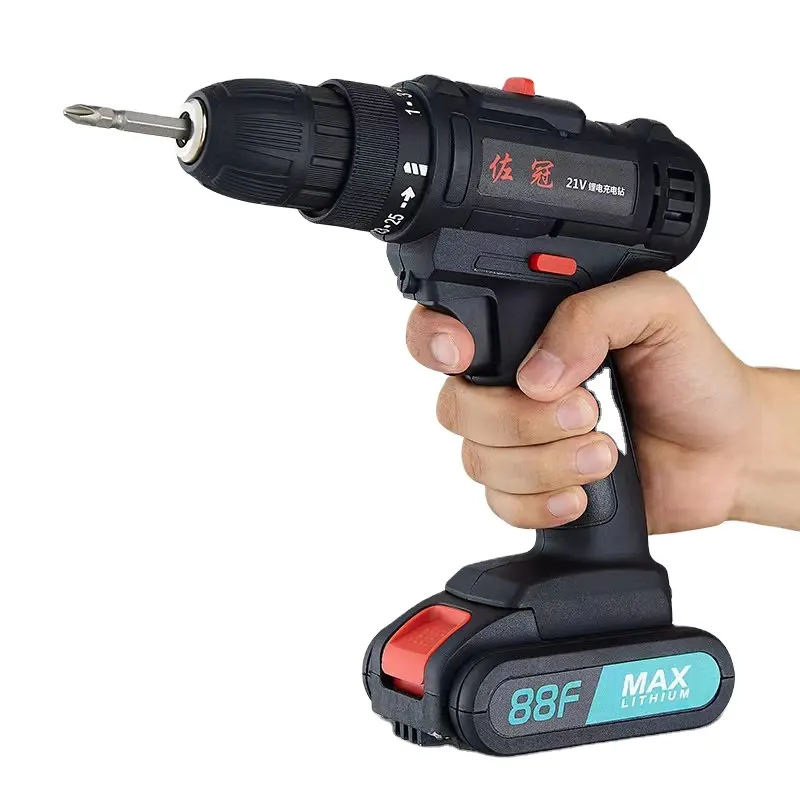 Brushless High Performance Variable Speed Adjustable 12V Battery Drill