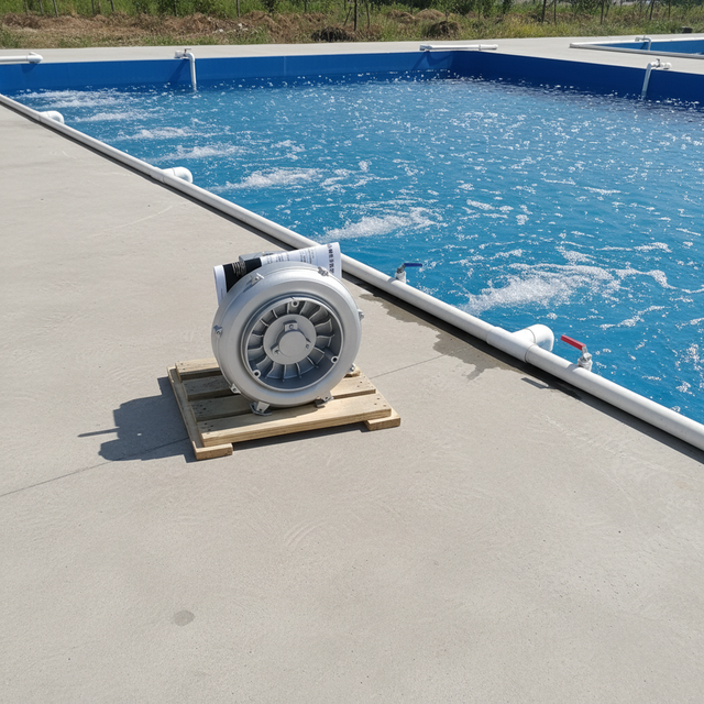 1HP 830W Air Blower Single Stage Three Phase 380V 50/60Hz High Pressure Regenerative Ring Blower for Aquaculture Aeration