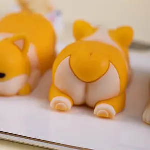 Kedi Panna Cotta Corgi köpek puding silikon kalıp 3D tavşan mus kek için
