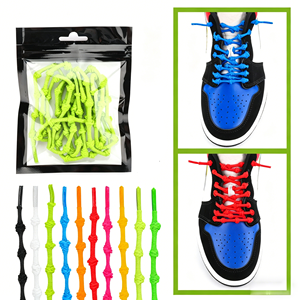 Nouveaux <span class=keywords><strong>lacets</strong></span> élastiques ronds en polyester et bambou, multicolores, <span class=keywords><strong>sans</strong></span> nœud, style paresseux - Product Image 1