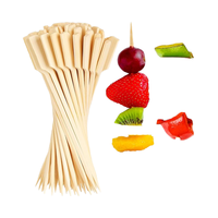 Brochettes de barbecue jetables en bambou écologiques de haute qualité, minimalistes, écologiques, antiadhésives et résistantes à la chaleur