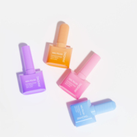 Flacon en verre unique de 12 ml pour emballage cosmétique de dissolvant de vernis à ongles, base et top coat