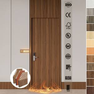 Portes intérieures battantes en bois ignifugées BASEN de haute qualité, surface finie pour halls, hôtels, appartements - Design contemporain de luxe - Product Image 6