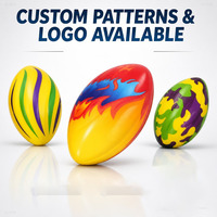 Ballon anti-stress de football en mousse PU imprimé rayé flamme avec logo personnalisé – Cadeau promotionnel pour fête