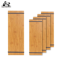 Porte-menus en bois naturel avec sangles pour blocs-notes de poche
