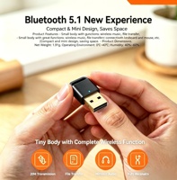 Adaptor USB Bluetooth 5.1 Chip Realtek 8761BUV Mini Dongle Bluetooth Eksternal Bebas Driver untuk Windows Desktop Laptop