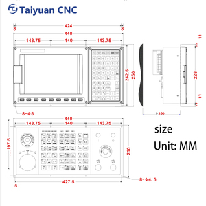 Nhỏ gọn 5 trục CNC Bảng điều khiển PLC ATC chức năng cho mini Lathe gia công - Product Image 2