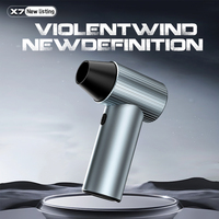 Souffleur Violent X7, Pression du Vent 500g, Moteur Sans Balais, Ventilateur Turbo Jet 40mm avec 3 Buses, Souffleur d'Air pour Nettoyage de Clavier et Dépoussiérage