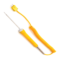 Capteur de température de surface alimentaire, thermocouple de type K avec sonde à aiguille et connecteur