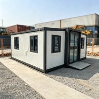Maison extensible rapide à construire de 20 pieds, maisonnette démontable pour chantier de construction