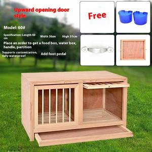 Gabbia per Piccioni da Allevamento all'Ingrosso con Nido Cassa da Trasporto Regolabile per Piccioni Viaggiatori Casette in Legno per Animali con Chiusura a Bottone - Product Image 6