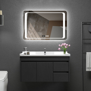 De alta calidad de la pared <span class=keywords><strong>espejo</strong></span> iluminado Sensor táctil de plata decorativo <span class=keywords><strong>espejo</strong></span> de baño <span class=keywords><strong>con</strong></span> visualización de la hora - Product Image 2