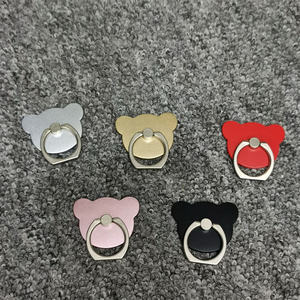 Gato oso trébol cuadrado redondo ovalado agarre de plástico gancho soporte de anillo de teléfono celular soporte de dedo - Product Image 5