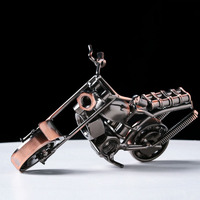 Accesorios para el Hogar de Motocicletas Vintage, Adornos Metálicos Hechos a Mano, Manualidades Metálicas para Bar, Oficina, Sala de Estar, Modelos de Autos