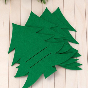 Manteles individuales creativos para árbol de Navidad, personalizables; cubiertas para palillos y tenedores con dibujos animados; decoraciones navideñas para la mesa del hogar. - Product Image 3