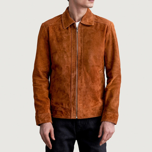 New Design Winter Men <b>Suede</b> <b>Leather</b> <b>Jacket</b> With Zipper Customized Color & Logo High Quality Wholesale Prices <b>Leather</b> <b>Jacket</b> - Product Image 1