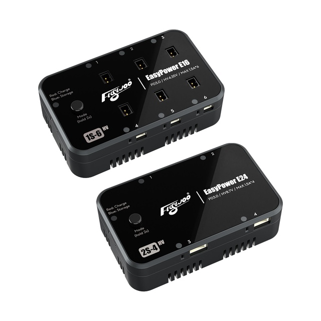 Flywoo EasyPower E16 1S / E24 2S Fast Charging LiHV Battery Charger Made in China