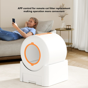 2025 nouveau <span class=keywords><strong>pas</strong></span> <span class=keywords><strong>cher</strong></span> grand bac à litière <span class=keywords><strong>automatique</strong></span> pour chat Tuya APP contrôle intelligent chat toilette Intelligent autonettoyant bac à litière pour chats - Product Image 3