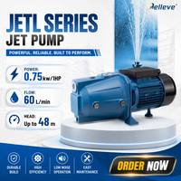 Pompa Jet Otomatis Stainless Steel Self Priming Tekanan Tinggi Sentrifugal untuk Rumah